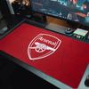 Arsenal F Großes Mauspad Große Gaming-Tischunterlage Rutschfest für Laptop Tablet Großes Mauspad XXL Matte Mini-PC-Spielmatte Mit verriegeltem Rand