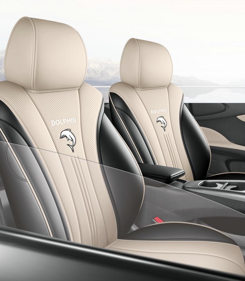 25 BYD Dolphin Leather Seat Covers, All-Season, Breathable, Full Coverage for Intelligent Driving Version
