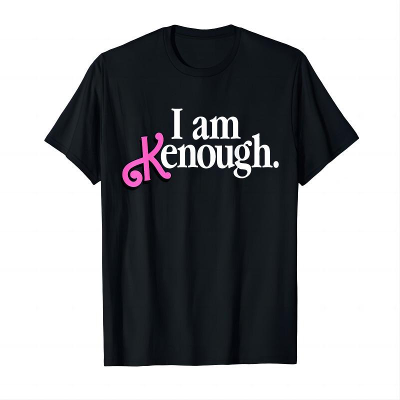 

Kenough Fun Print Round Neck Short Sleeve T-Shirt for Women S