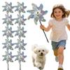 Bird- Windmill — -Reflective Children's Toy & Outdoor Bird Deterrent For Balconies And Gardens (7- Windmill)