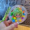 Cartoon Big Wave Curly Hair Doll Keychain & Phone Charm Gift