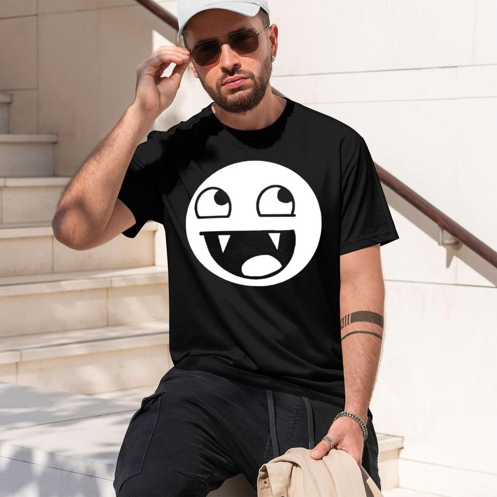 2026 New Mo Kun Epic Face Funny Tee High Quality 100 Cotton Crew Neck Casual Summer Tshirt For Unisex And Unisex