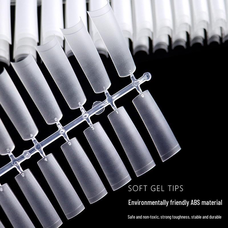 Seamless Frosted Nail Extension Tips - Super Thin, 240pcs Full & Half Cover Wearable False Nails