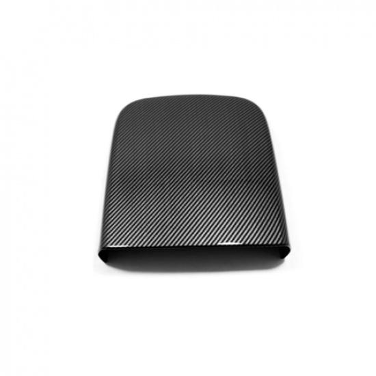 Carbon Fiber Look Central Storage Box Decor Cover For Toyota Tacoma 2024