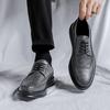 Modemarke Block Geschnitzte Lederschuhe Herren Spitzschuh Oxford Business Offiziell Hochzeitsschuhe Weich Herren Kleid Leder Freizeitschuhe