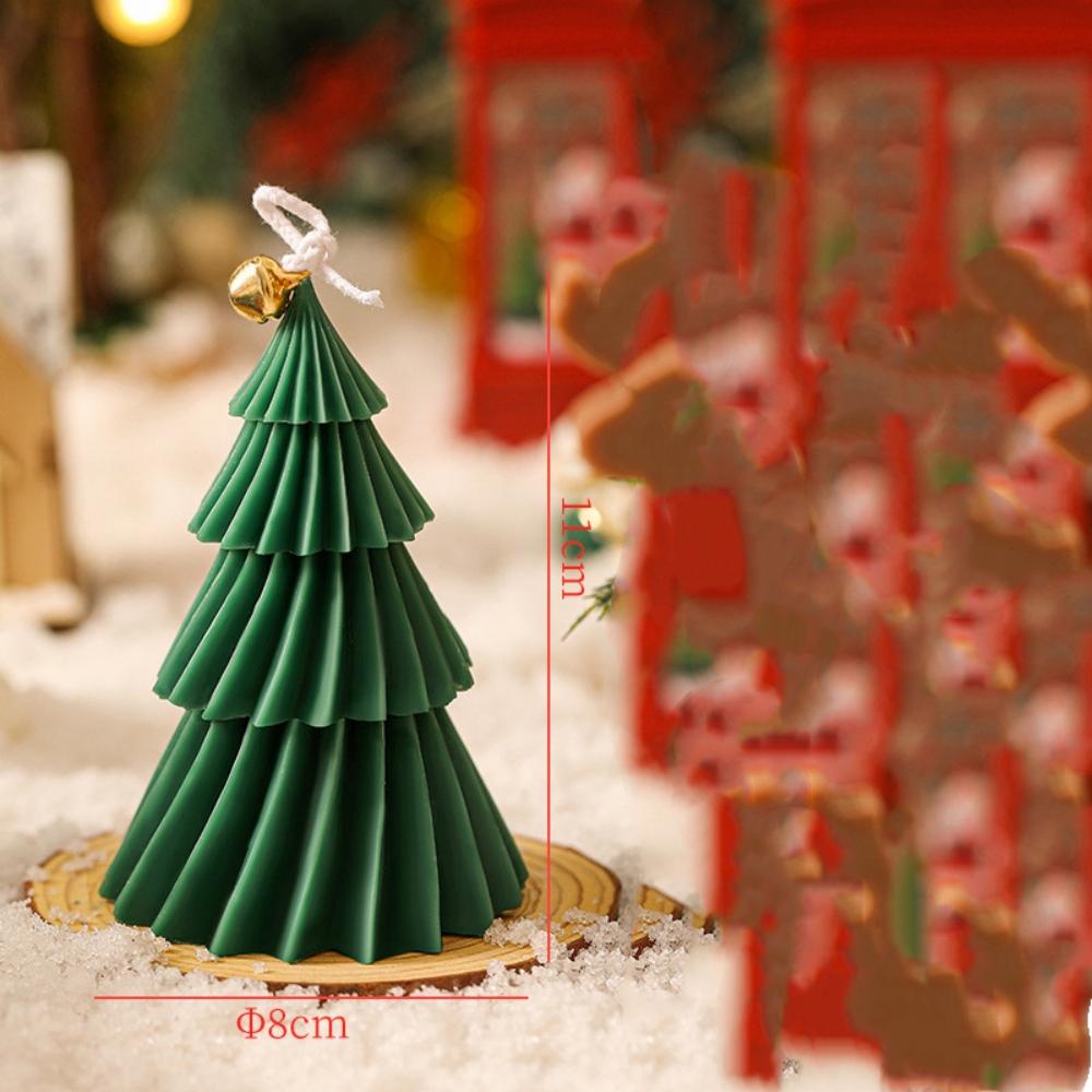 

1 шт. 6x8,8 см Рождественская елка Ароматерапевтические свечи, Используются для Рождества Нового года Ароматерапевтическая свеча Подарок Украшение Орнаменты 8.8cm