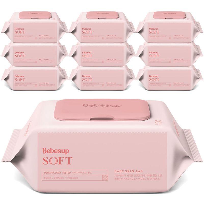 

Bebesup Мягкие детские салфетки 80 шт. x 10