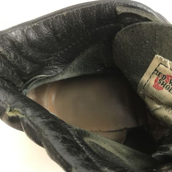 RED WING 2921 moc toe leather work boots 9D 26.5-27 black vintage(USED)