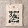 Wranglin Feral Children Shirt, Bad Knees Club Shirt, Funny Raccoon Dinosaur Graphic Tee, Retro Mom Apparel, Vintage Parenting Gift