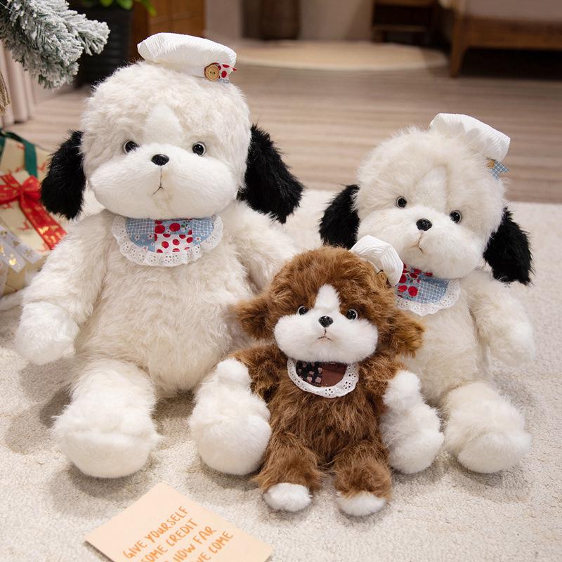 Xiaohongshu Kıvırcık Köpek Peluş Oyuncak - Çocuklar İçin Sevimli Uzun Tüylü Köpek Bebek, Sarılmak ve Uyku İçin Mükemmel.