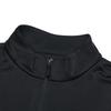 FILA Stand Collar Half-Zip Knitted Long Sleeve T-Shirt Men Tops Deep-Black A11M517209FBK