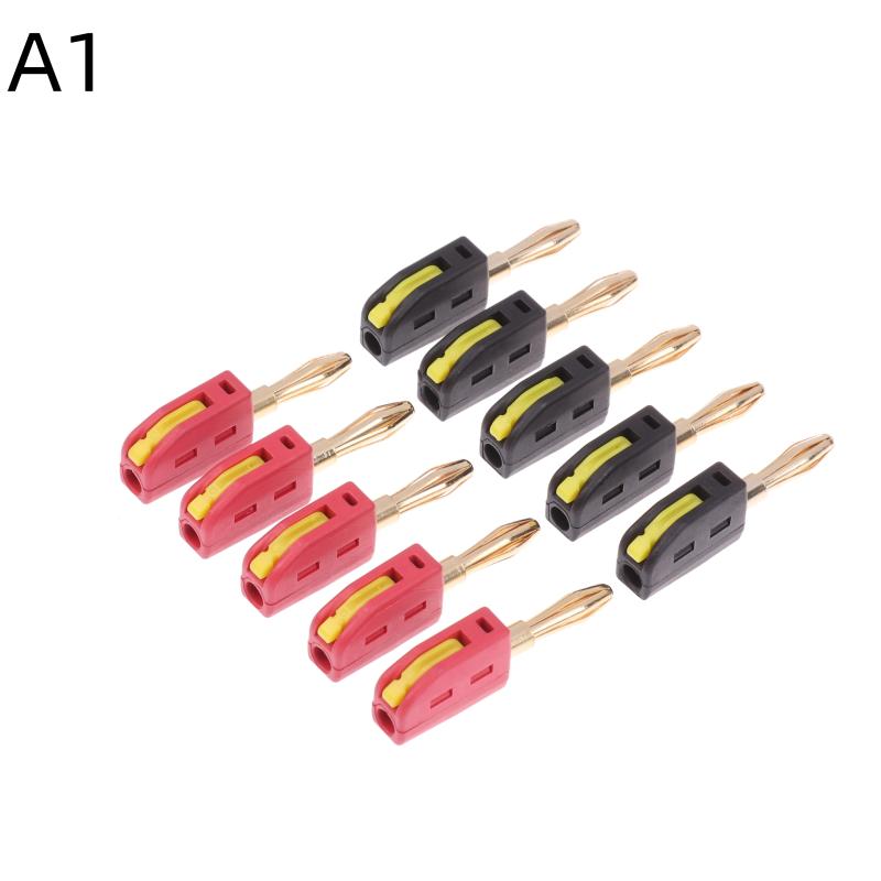 

10 шт. 4 мм штекер типу банан високий струм швидке з єднання позолочений банановий роз єм 32 А електричний тест
