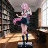 Anime Gioco Dintorni Scrivania Cuter Custodia Ornamento Scuola orm Ailie Second Beau Ragazza Statuetta alla Moda Gioco Collezionabile