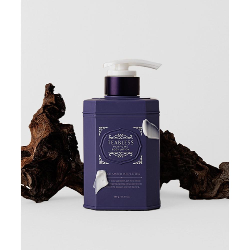 Teabless [Purple Tea Amber Wood Fragrance] Tibless Sage Amber Purple Tea Perfume Body Lotion 480ml NONE