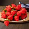 100 Pieces Fake Strawberries Fake Fruit Artificial Strawberry Kitchen Décor Plastic Strawberry Party Decorations Realistic Fake Food Lifelike for