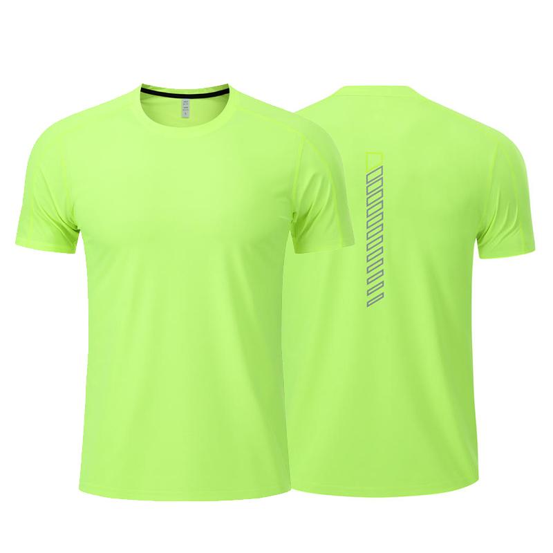 

Спортивная рубашка Мужская спортивная рубашка для мужчин Мужская рашгардная одежда для марафона Одиночная спортивная одежда для фитнеса Женская спортивная одежда Крутая футболка Топ для йоги XXXL флуоресцентный зеленый