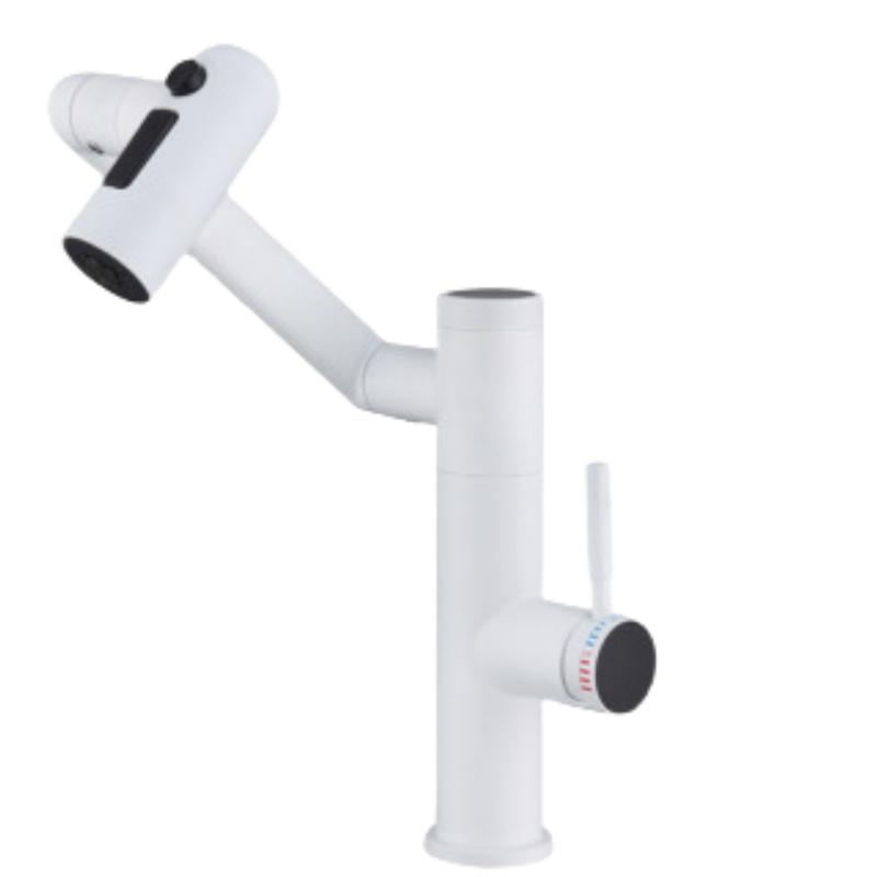 Temperature Digital Display Basin Faucet 3 Mode Stream Sprayer Hot Cold Water Sink Stainless Steel Mixer Wash Tap For Bathroom