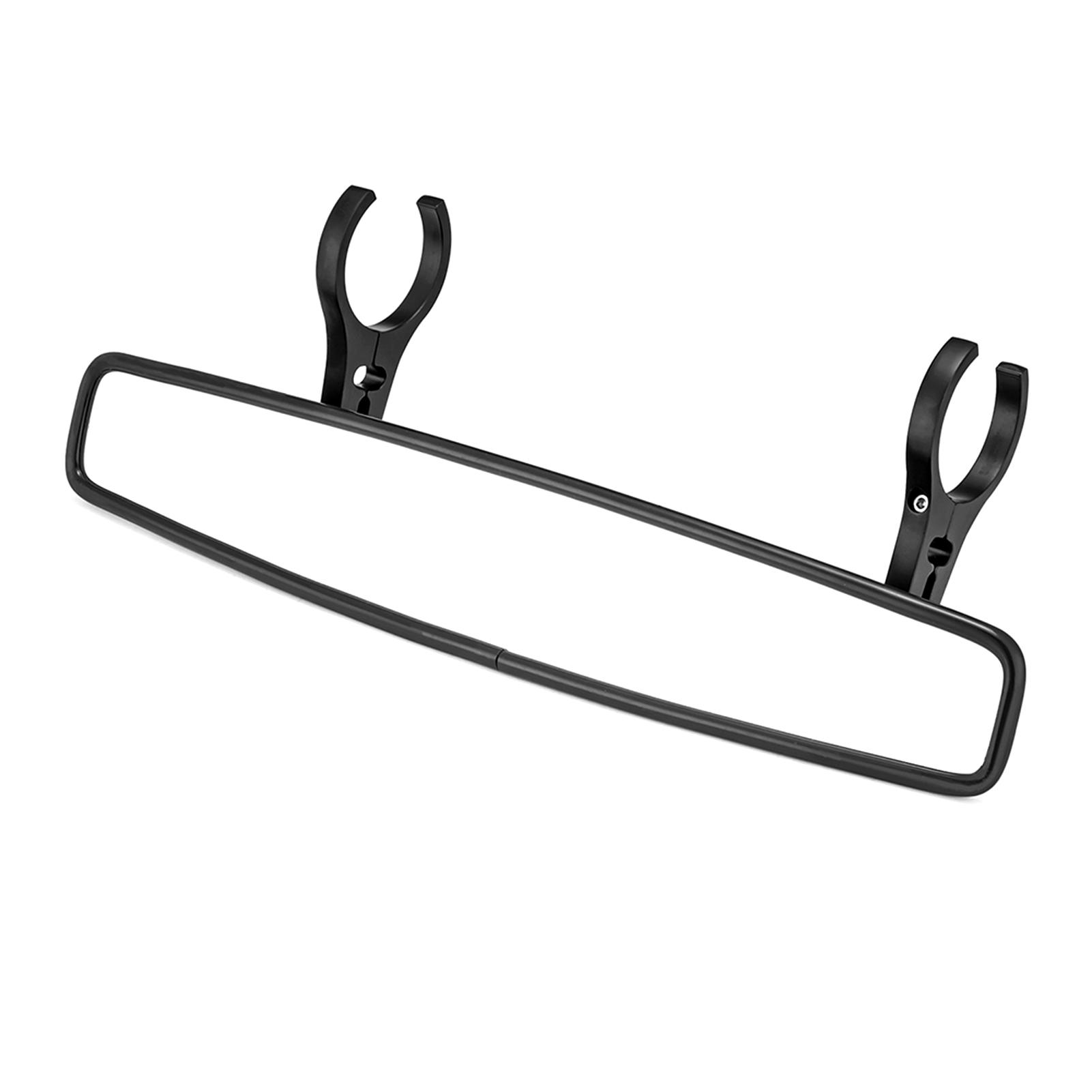 

Universal Transport Vehicles Central Rearview Mirror 15 Wide Rearview Mirror with 1.75 or 2inch Clamps Replacement чёрный
