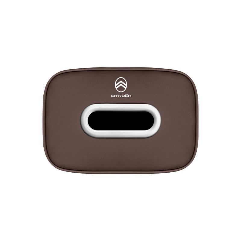 MVDC1 Microfiber Leather Car Tissue Box Cover Tissue Holder For Citroen C4 C3 C5 C5X e-C4 X e-C3 C-Elysee Berlingo C1 C6 C2 C-Crosser