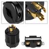 4 Pin NEMA L14-30 Generator Plug and Receptacle Set Contacts Lightweight for 125V 30A Generator RV AC Outlet