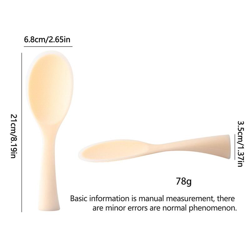 1Pc Silicone Rice Spoon Kitchen Ladle Non-Stick Saucepan Electric Rice Cooker Cooking Scoop Household Items