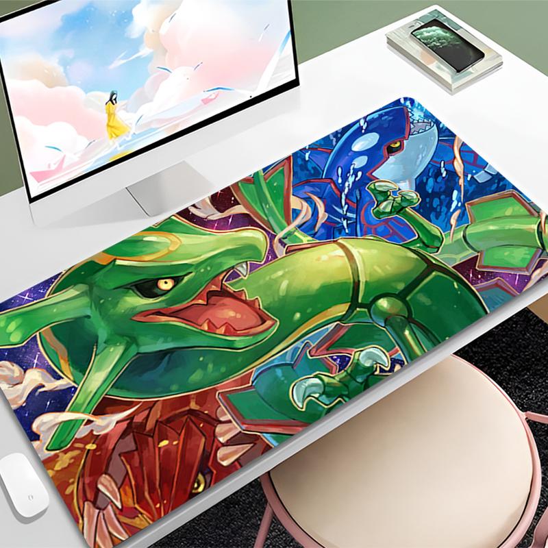 Mouse Pad Large PPokemon Dragon Gamer Gaming Accessories Speed Keyboard Rubber Lock Edge Desk Mat Laptop Mousepad