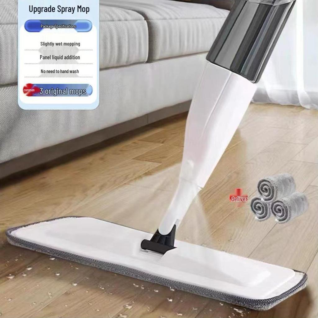 One-Step Dual-Use Spray Mop: Wet & Dry, No-Wring, Easy-Clean for Home