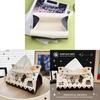 Cat Cartoon Leather Tissue Box For Home Office Car Use With Multi Purpose Functionality