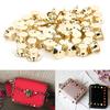 50pcs Brooch Pin Backs Bag Locking Fastener Flat Hat Name   Book Pin   7 x 10mm