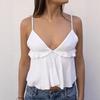Cross-Border French Style Dopamine Color Matching Pleat Lace Sexy Slimming Versatile Top Backless Pure Desire Vest Sling
