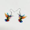 Cross border Spring Festival Colorful Bird Acrylic Earrings from Europe and America 2024 New Hot Selling Fashion Retro Earrings