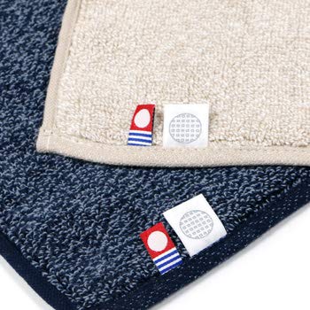 Imabari Handtuch, zertifiziert, saugfähig, schnelltrocknend, Badematte, Baumwolle, hergestellt in Japan, Iori Original „LINE“, 100 % (NEU Beige)