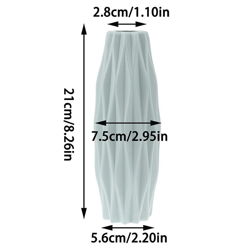 Blumenvase Dekoration Zuhause Kunststoffvase Imitation Keramik Blumentopf Trockenblume Mini-Bouquet Künstliche Trockenblume Valentinstag Geschenk