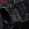 Hengyuanxiang Men's Hooded Genuine Leather Jacket