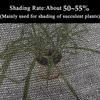 3Pin Black Sun Shade Net Anti-UV Garden Buildings Greenhouse Plant Sun Shelter Cover Balcony Shadow Mesh Gazebo Shading Awning