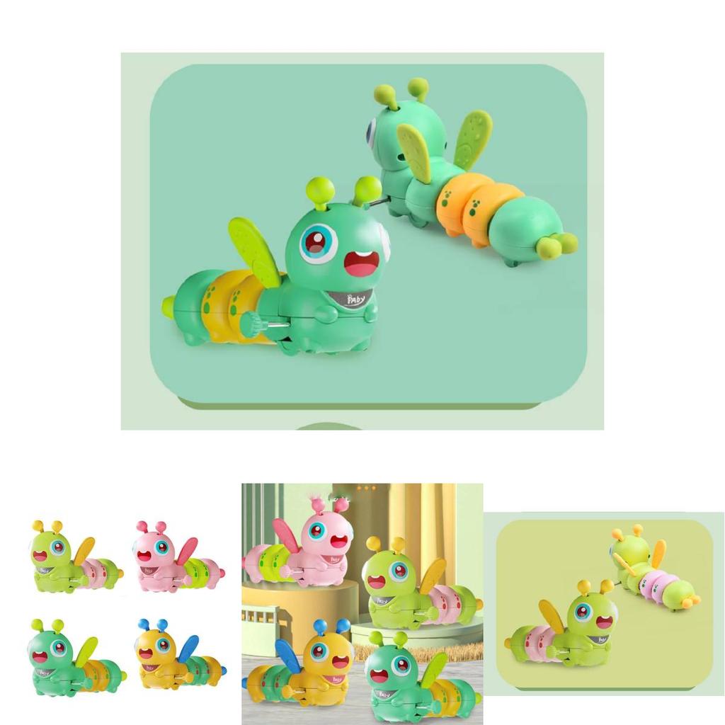 Colorful Baby Bee Winding Toy For Infants With Fun Stretching Caterpillar Design