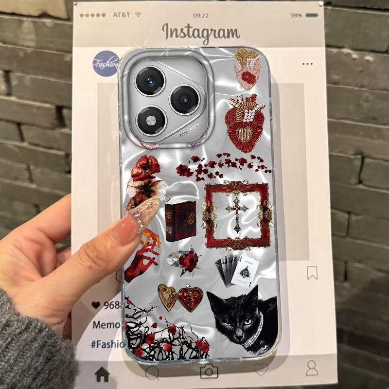 Retro Sun Marine Floral Eyes Girls Women For Honor 400 Pro X9c Magic7 Magic6 200 Lite Smart X9a X8a X8b X8c X7c X8 Fundas Cover
