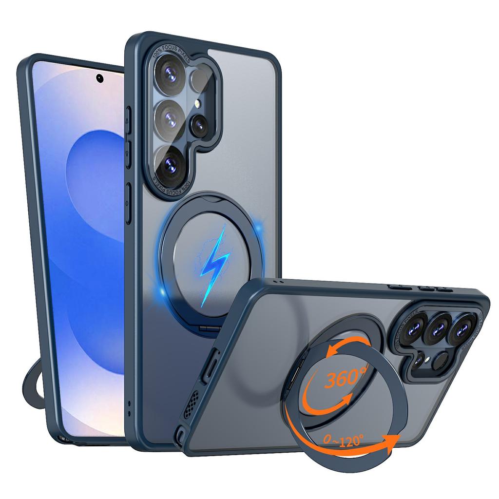 For Samsung Galaxy S26 Ultra Magnetic Case TPU + Acrylic Kickstand Phone Cover