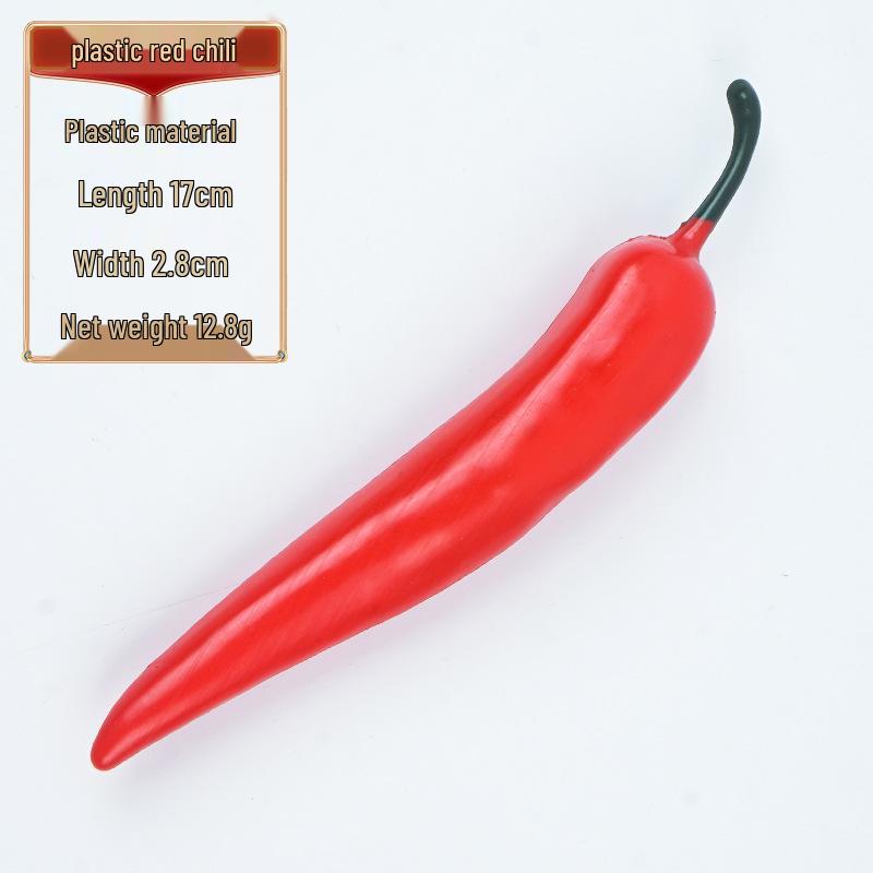 Blue & Red Fake Pepper Display Model for Photography & Early Education