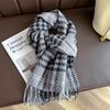 New Fashion Brand Plaid Scarf for Women Warmer Winter Pashmina Print Scarves Shawls Female Thick Blanket Wraps Foulard