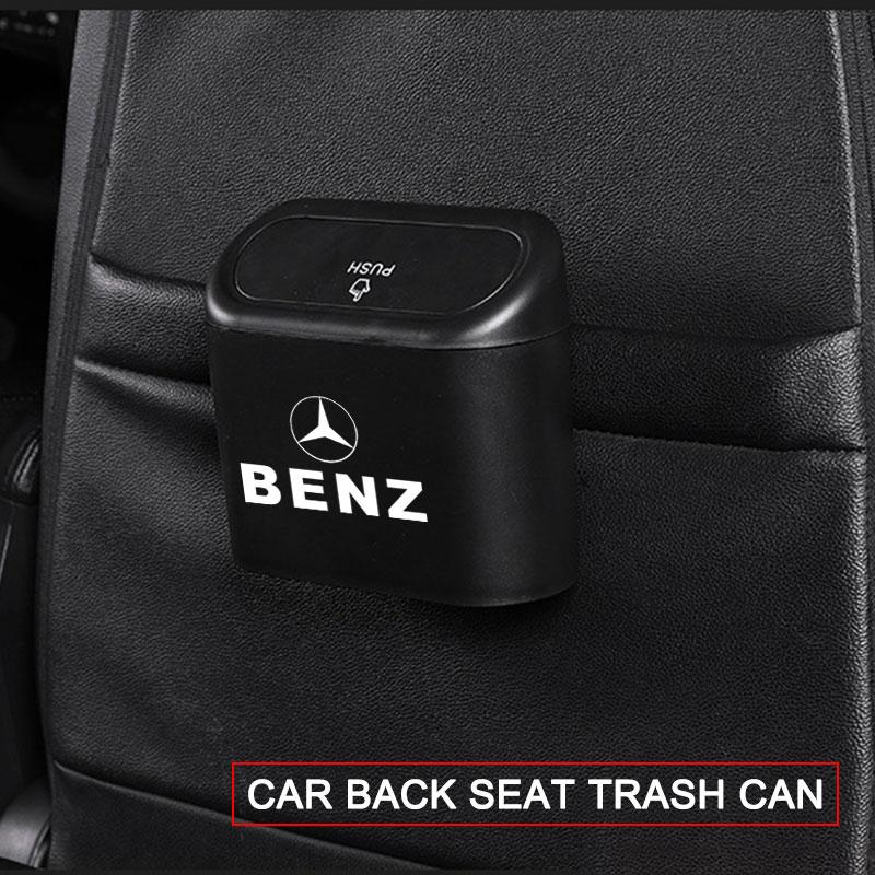 Car Trash Bin Hanging Vehicle Garbage Dust Case Storage Box For Mercedes-Benz C500 C200 C300 A B C E GLA CLA GLK GL ML GLE V177 W247 W176 W207