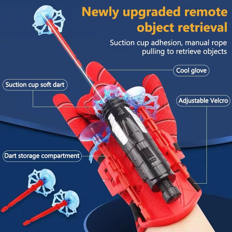 Spider Silk Launcher Spider Cos Party Comic Cosplay Costume Playthings Boys Girls Toys Cartoon Anime Spider Hero Birthday Fans Presents