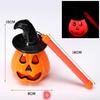 Halloween Leuchtende Kürbislaterne Kinder Handgehaltene Kürbislaterne Spielzeug mit Ton Halloween D