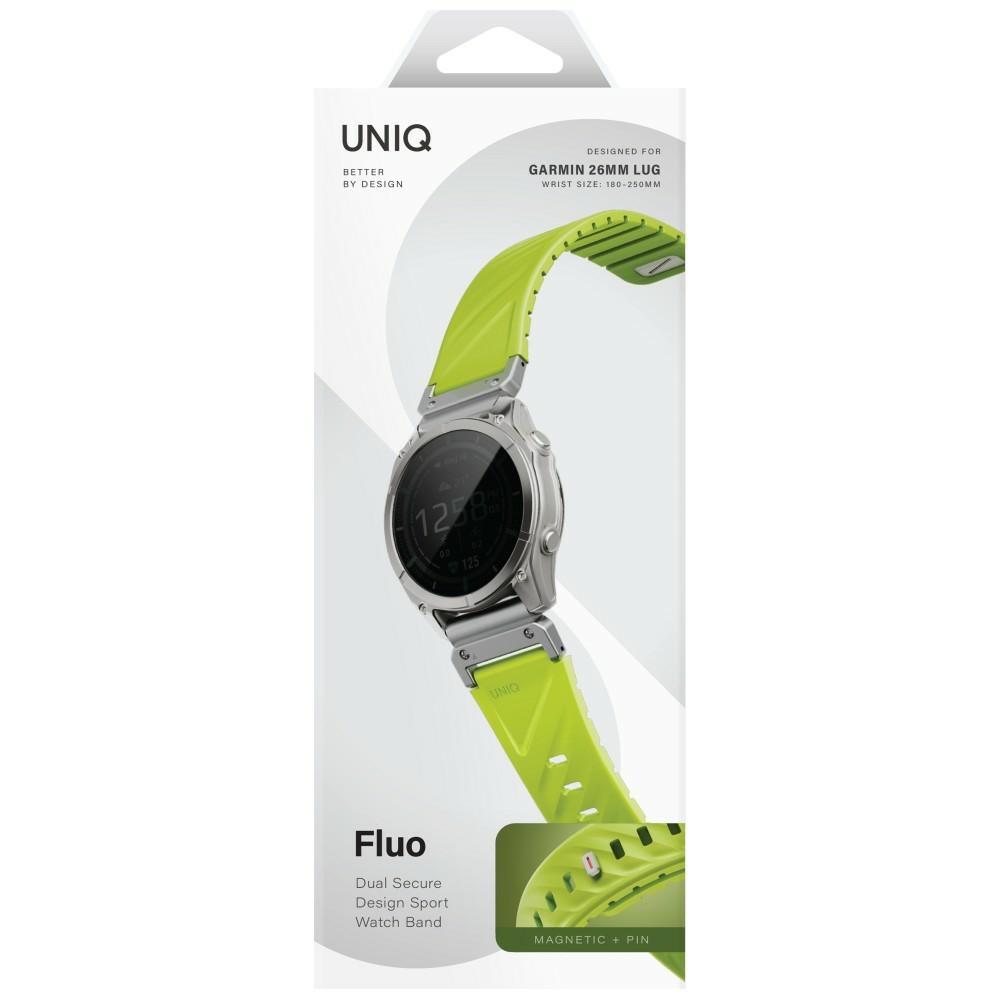 UNIQ Fluo X Smart-Fit Strap for Garmin 26mm Lime