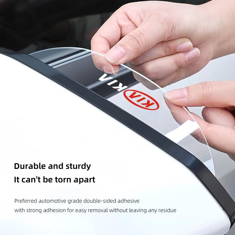 CLFW1 2Pcs Car Rearview Mirror Rainproof Eyebrow Visor Sticker For Kia GT-Line Sportage Ceed Rio Picanto Sorento Soul Cerato Venga