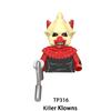 Wm6205 G0185 G0129 Killer Klowns Mini Figure Classic Horror Thriller Movie Building Block Model Doll Halloween Toys
