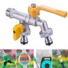2-Way IBC Water Tank Connector Ball Valve Irrigation Brass Tap Joint  Cold Climates