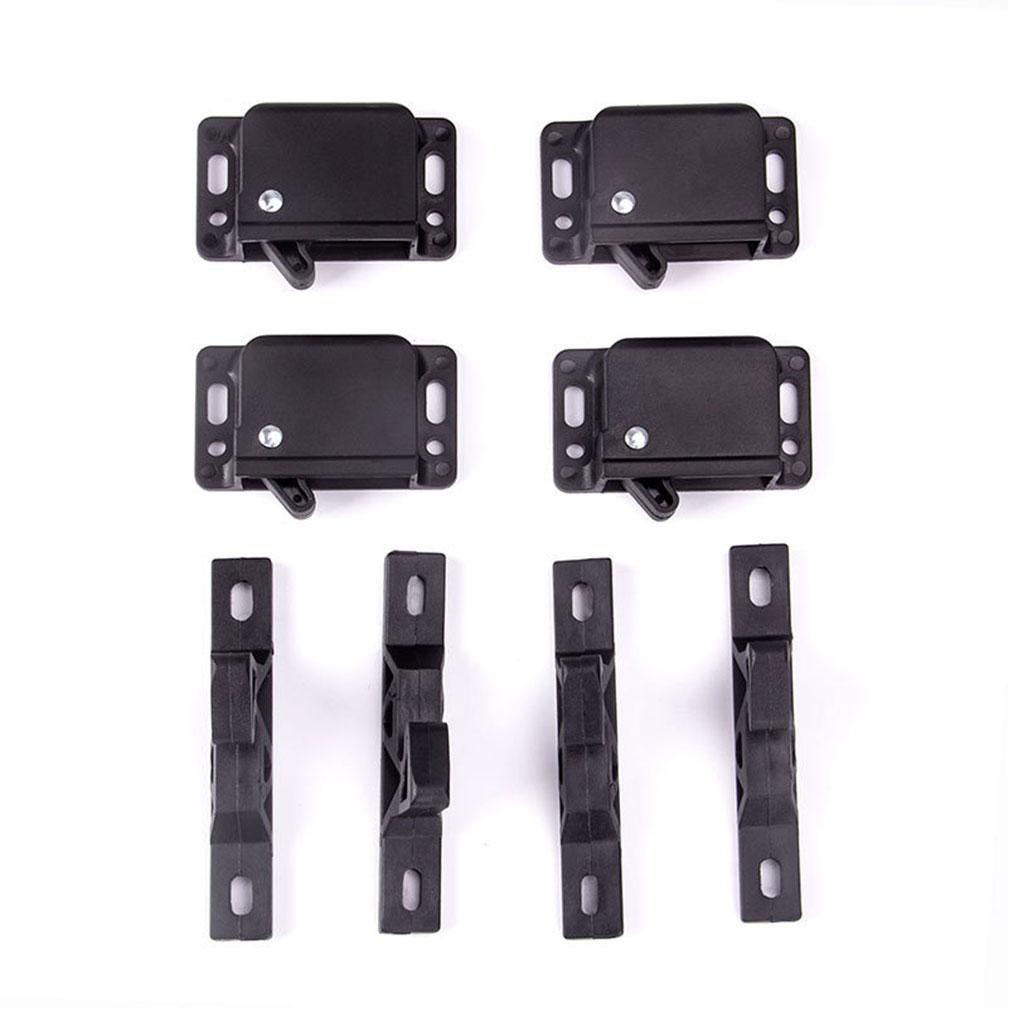 4Pcs Black Hook Lock Reliable And Safe Grabber Latch Catch For RV Cabinets And Doors RV Experience