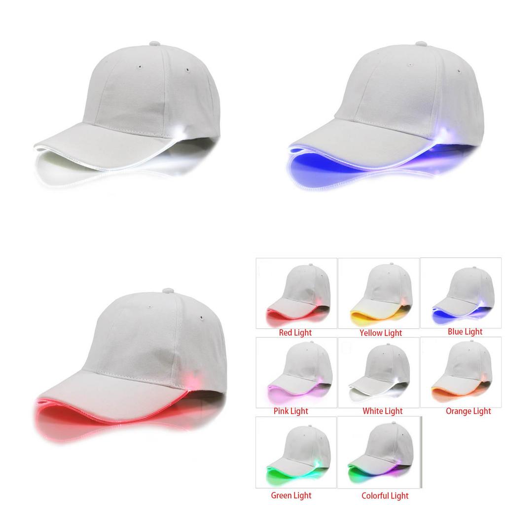 Vibrant Lighted Baseball Cap With Two Glow Modes Perfect For Night Sports And Celebrations