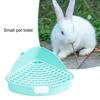Pet Toilet Convenient Rabbit Litter Box Easy To Clean Large Hollowed-out Triangular Area Small Animal Toilet Pet Supply